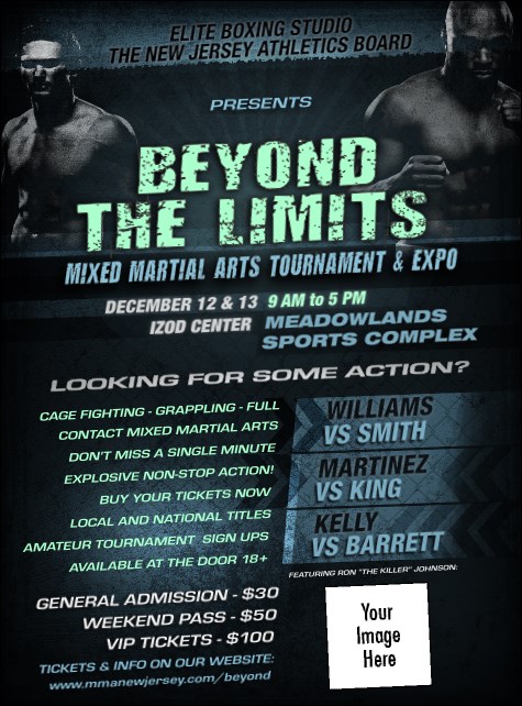 MMA Main Event Flyer (Blue) Product Front