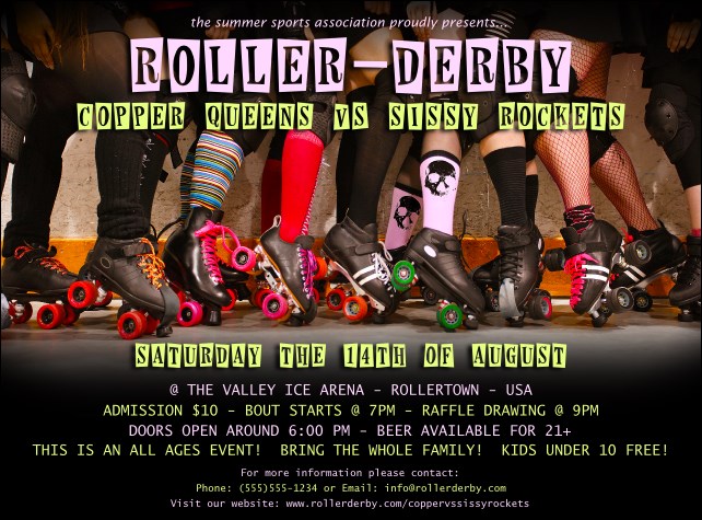 Roller Derby Legs Flyer
