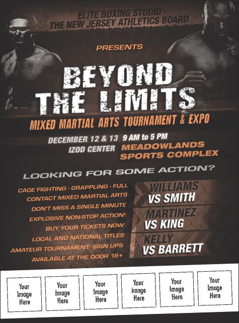 MMA Main Event Logo Flyer (Brown)