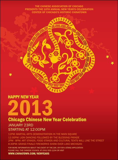 Chinese New Year Flower Snake Flyer