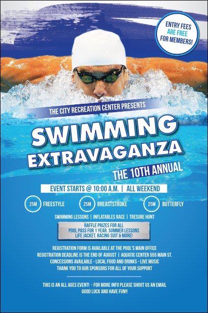 Swimming Poster Product Front