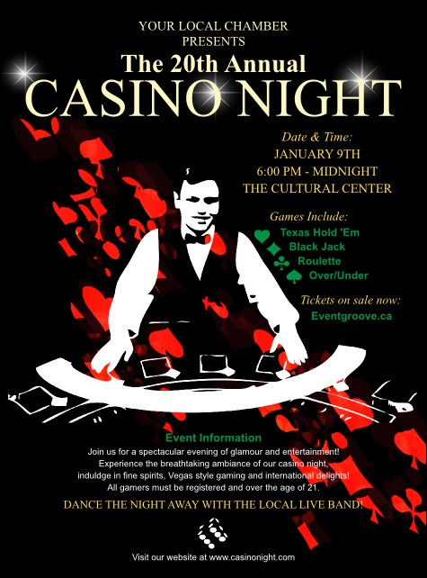 Casino Dealer Flyer Product Front