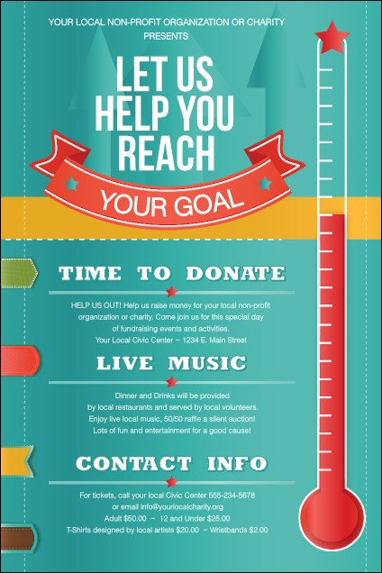 Fundraising Thermometer Poster