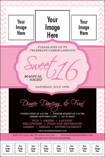 Sweet 16 Logo Poster Product Front