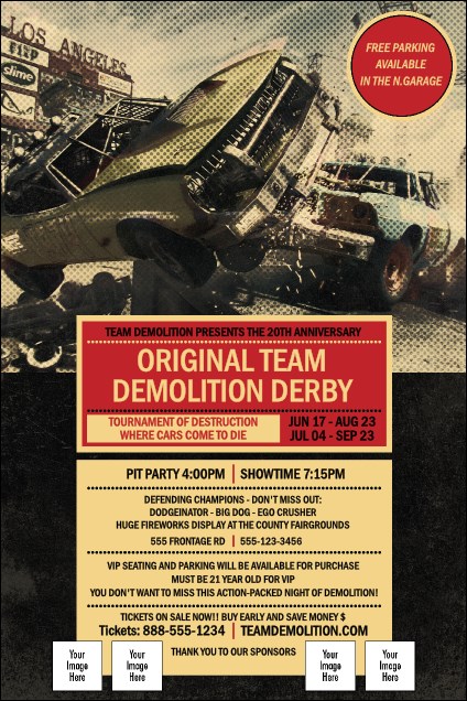 Demolition Derby Poster Product Front
