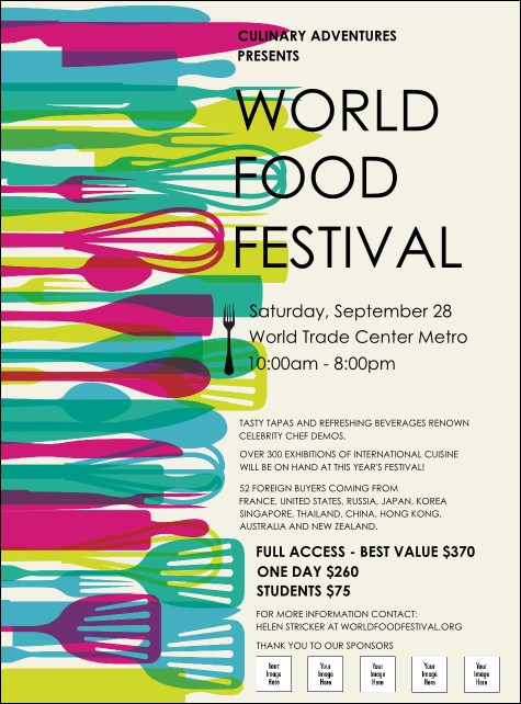 World Food Festival Flyer