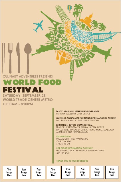 Food Festival Poster Product Front