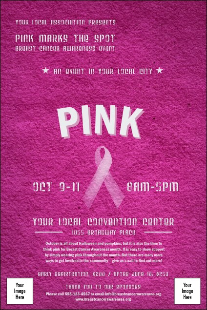 Breast Cancer Pink Ribbon Poster