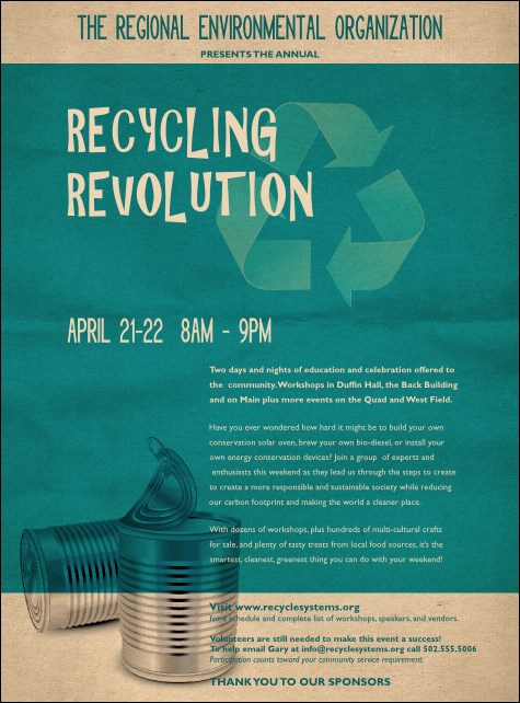 Recycling Symbol Flyer