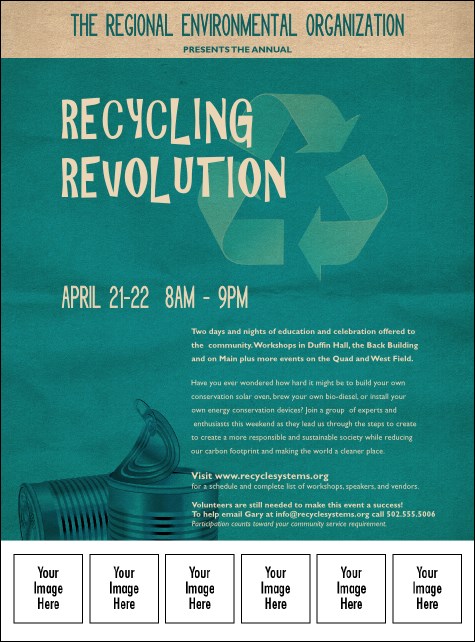 Recycling Symbol Logo Flyer