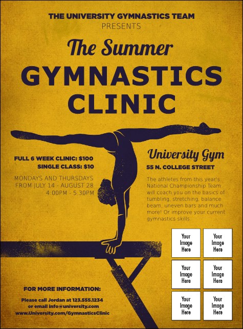 Gymnastics Logo Flyer