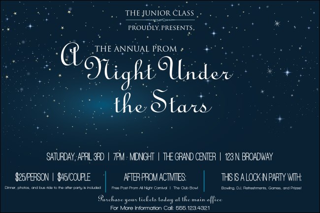 a night under the stars theme