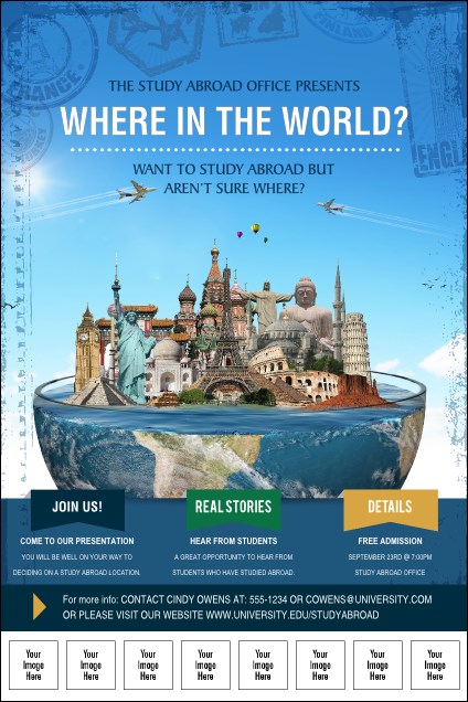 World Travel Logo Poster Product Front