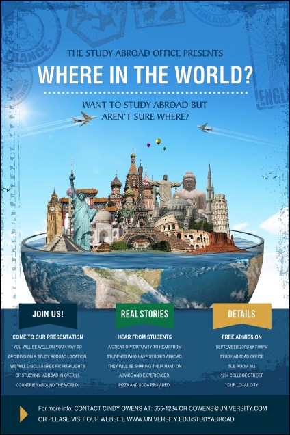 World Travel Poster Product Front