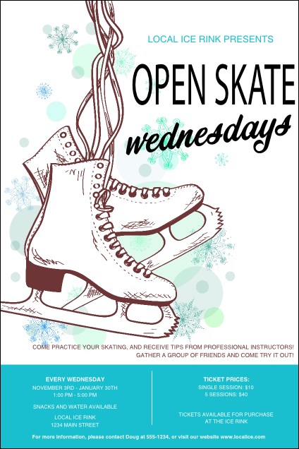 Ice Skating Poster Product Front