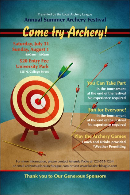 Archery Poster Product Front