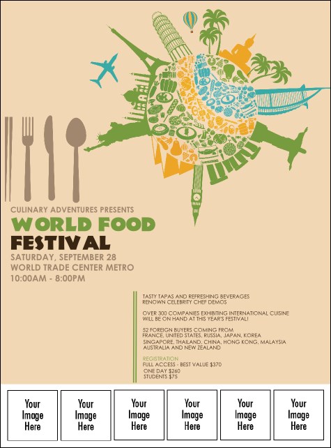 Food Festival Logo Flyer