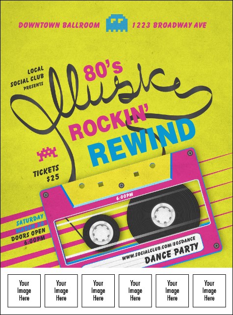 80s Music Logo Flyer