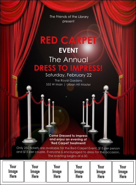 Red Carpet Logo Flyer