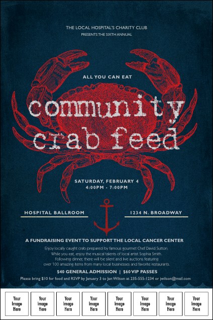 Crab Dinner Logo Poster