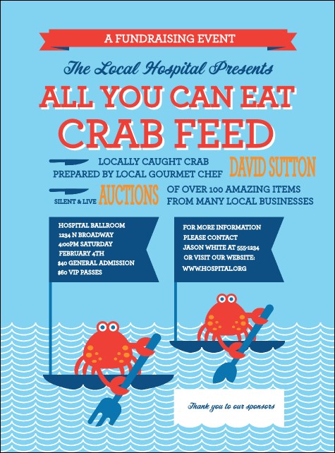 Crab Feed Flyer