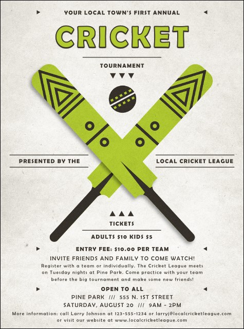Cricket Flyer