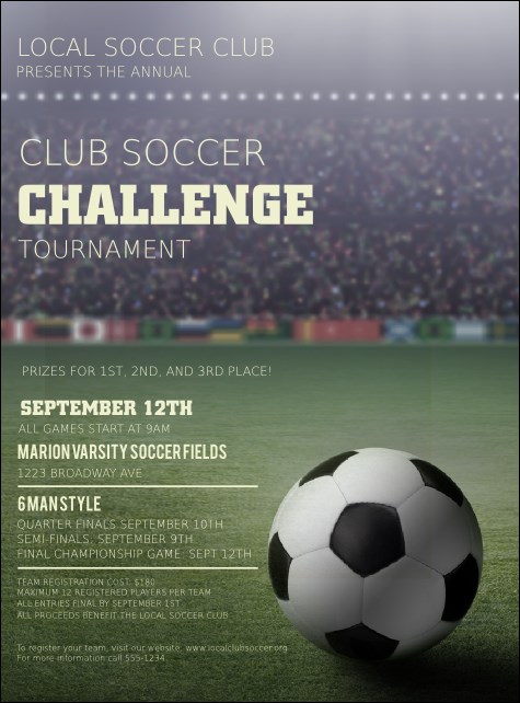 Soccer Stadium Flyer Product Front
