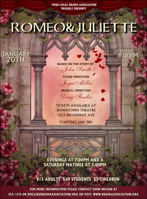 Romeo and Juliet Flyer Product Front