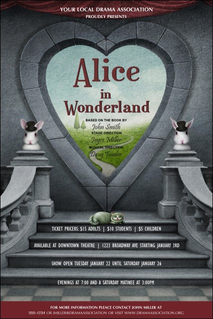 Alice in Wonderland Poster Product Front
