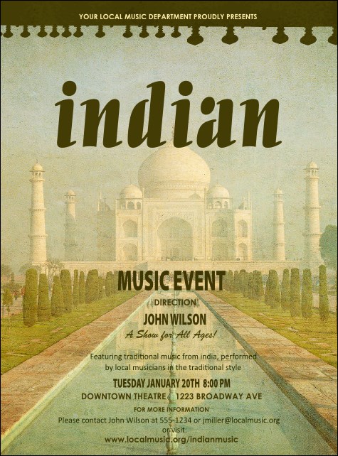 Indian Music Flyer