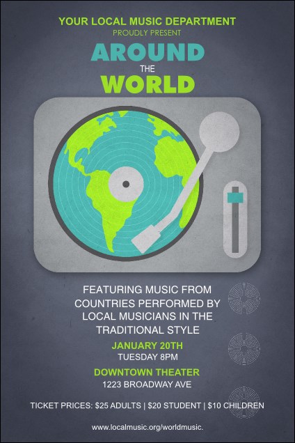 World Music Poster Product Front