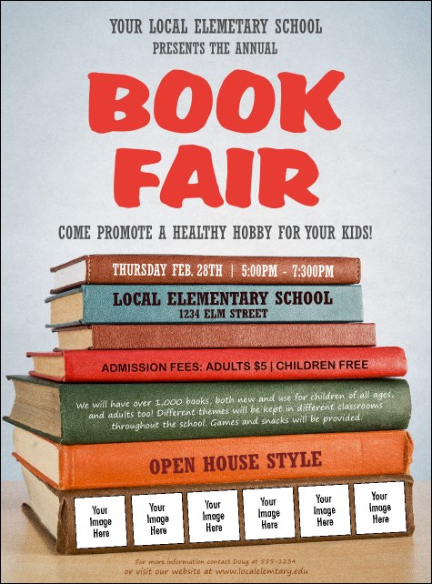 Book Fair Logo Flyer Product Front