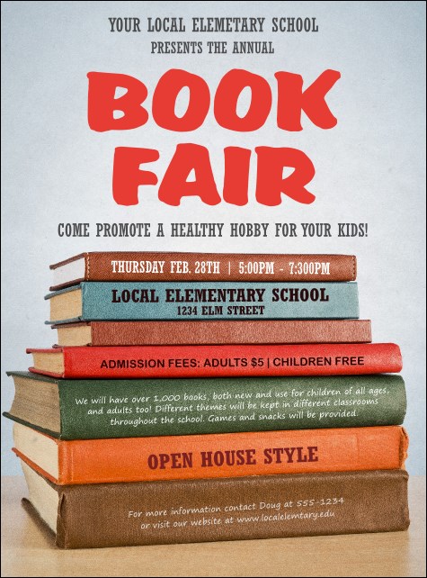 Book Fair Flyer Product Front