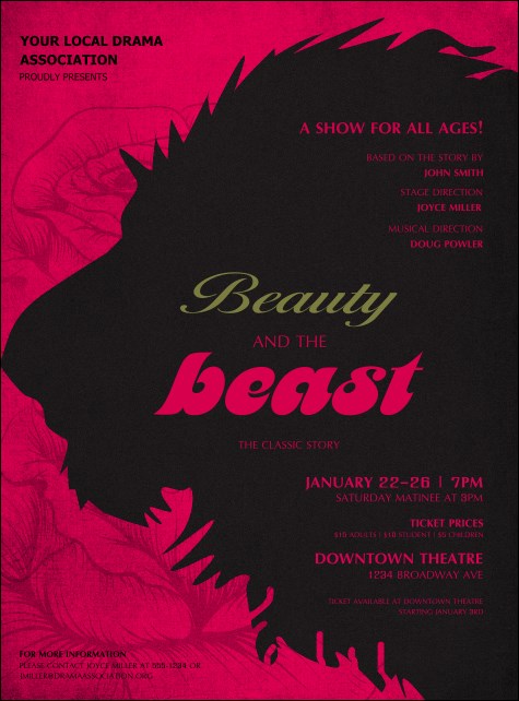 Beauty and the Beast Flyer Product Front