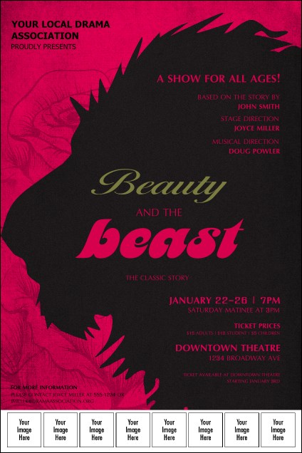 Beauty and the Beast Logo Poster Product Front