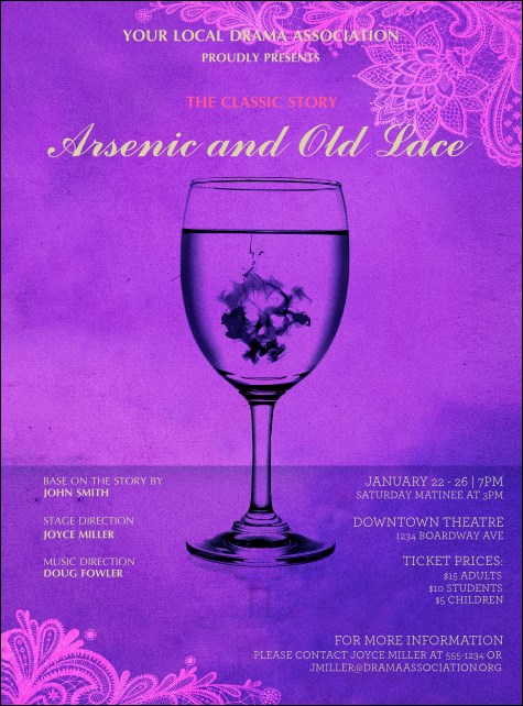 Arsenic & Old Lace Flyer