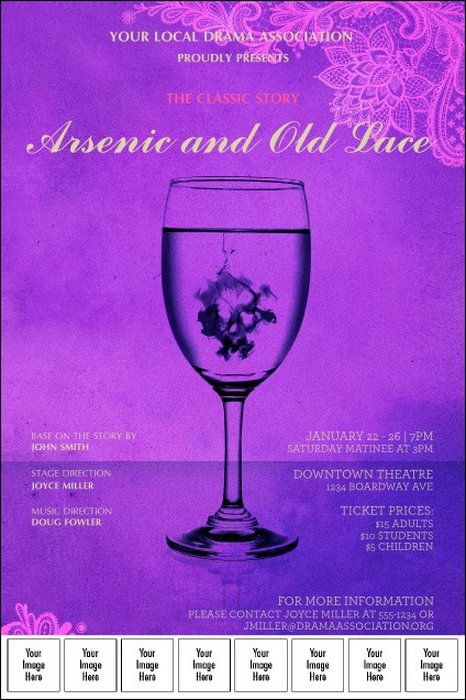 Arsenic & Old Lace Logo Poster Product Front