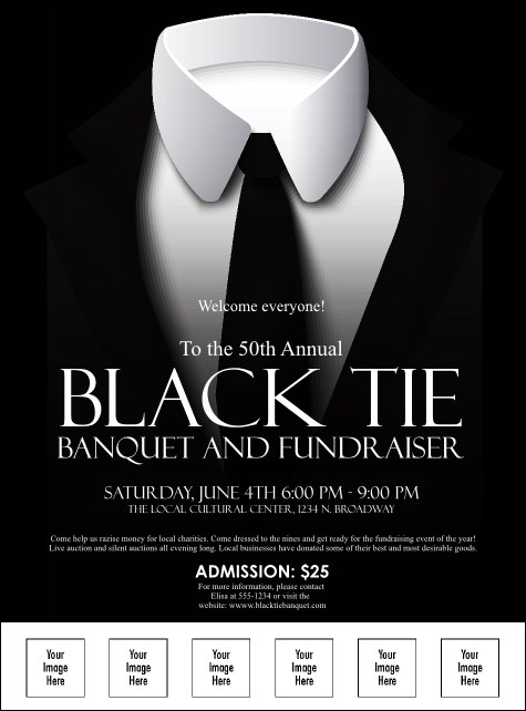 Black Tie Logo Flyer