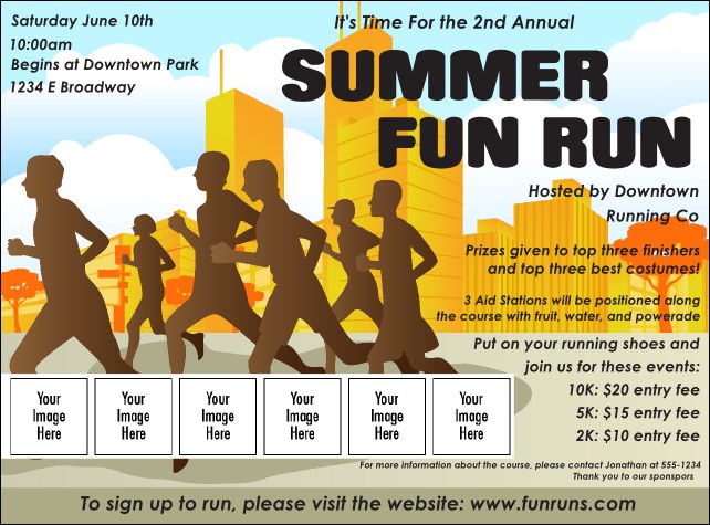Fun Run Logo Flyer