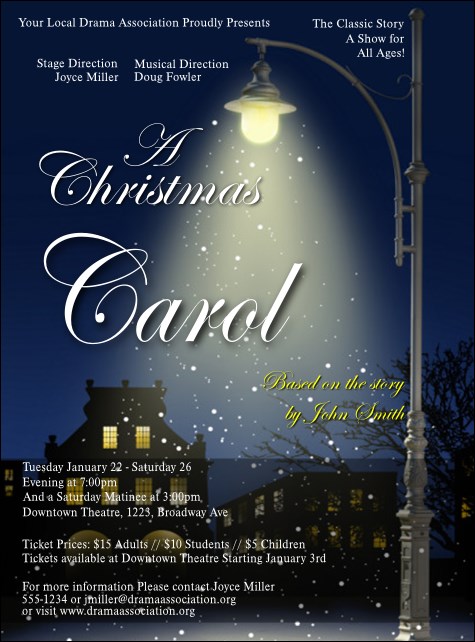 Christmas Carol Flyer
