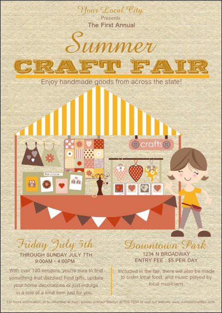 Craft Fair Postcard Product Front