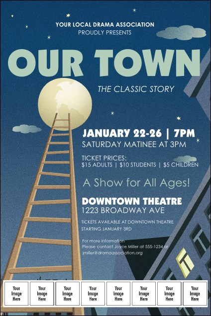 Our Town Logo Poster