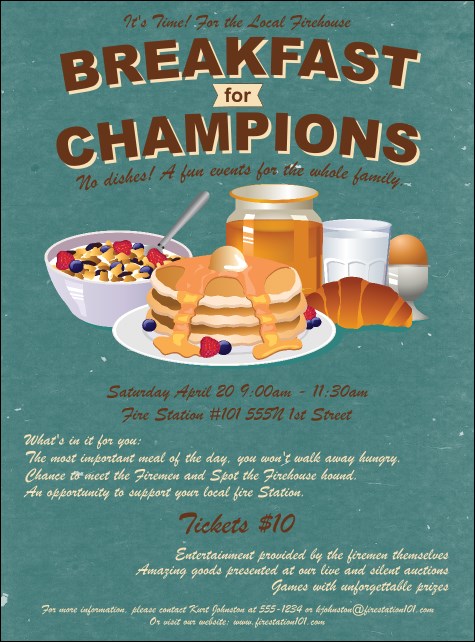 Breakfast Flyer Product Front