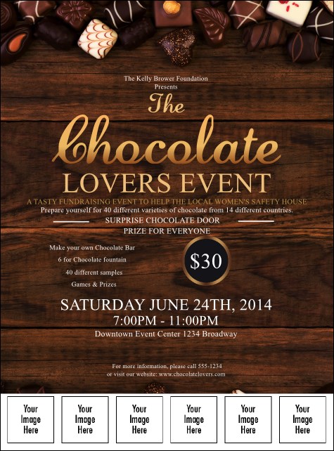 Chocolate Logo Flyer Product Front