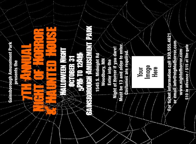 Spider Web Invitation 001