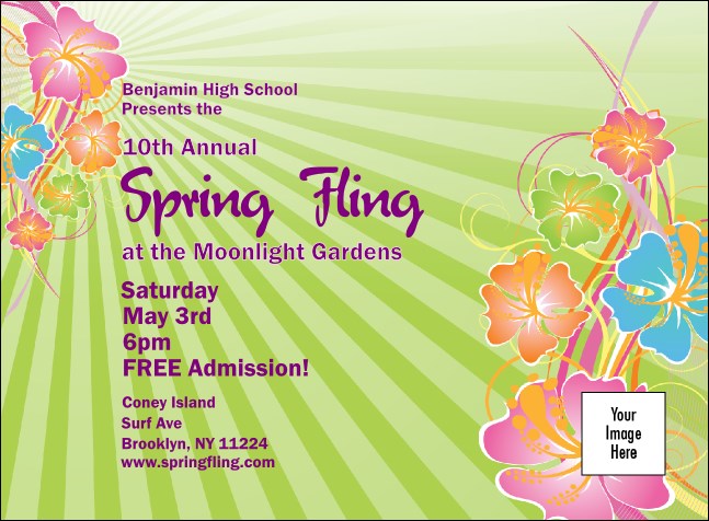 Spring Fling Invitation Product Front
