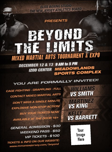 MMA Main Event Invitation (Brown)