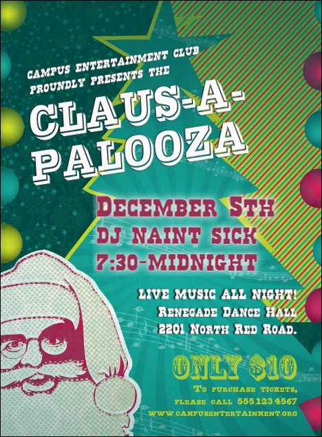 Claus-A-Palooza Invitation