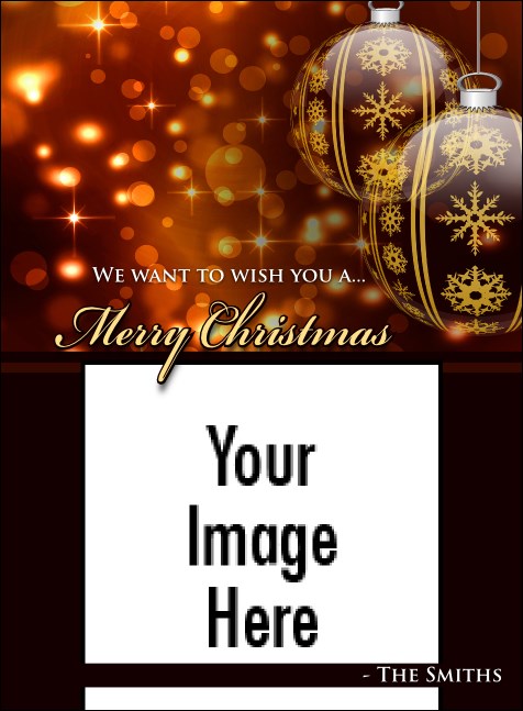 Golden Ornament Greeting Card