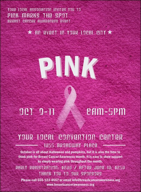 Breast Cancer Pink Ribbon Invitation